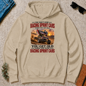 Racing Sprint Cars You Get Old When You Stop - sand - HS2D-Sand