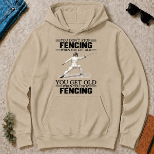 Vintage You Get Old When You Stop Fencing - sand - HS2D-Sand