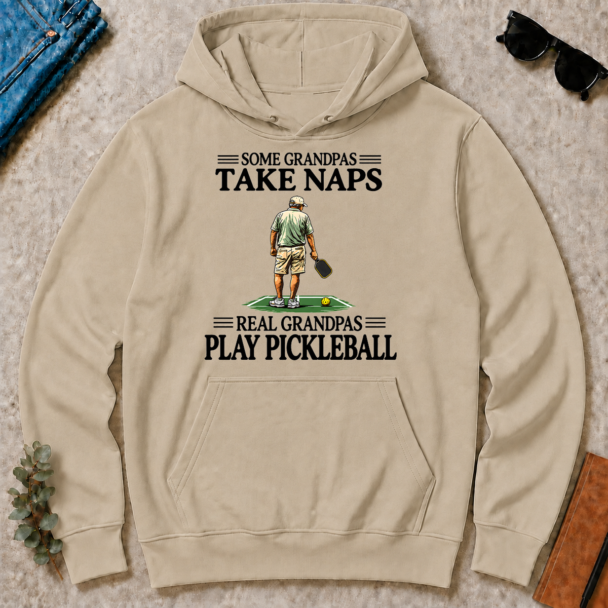 Real Grandpas Play Pickleball Vintage - sand - HS2D-Sand