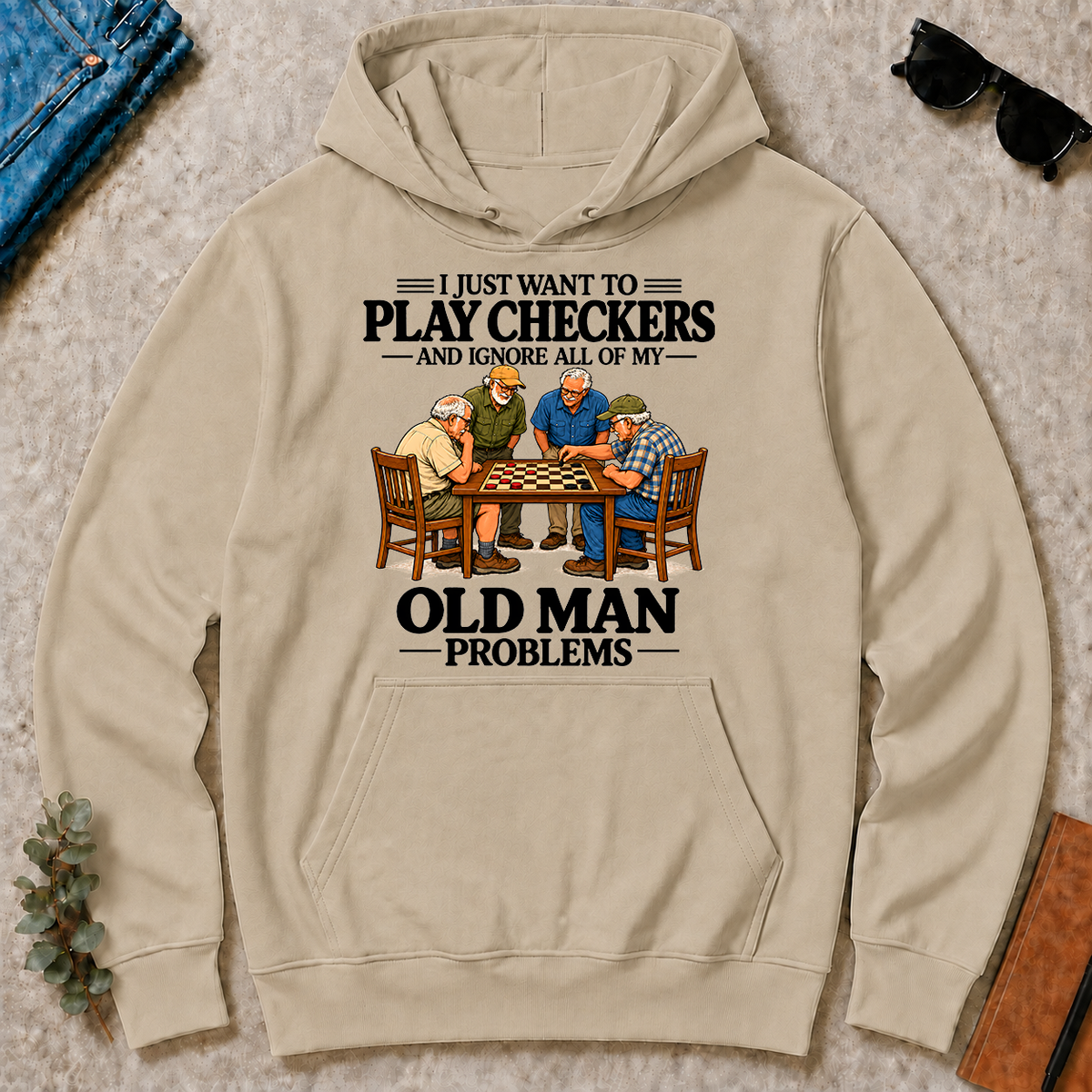 I Just Want To Play Checker - sand - HS2D-Sand