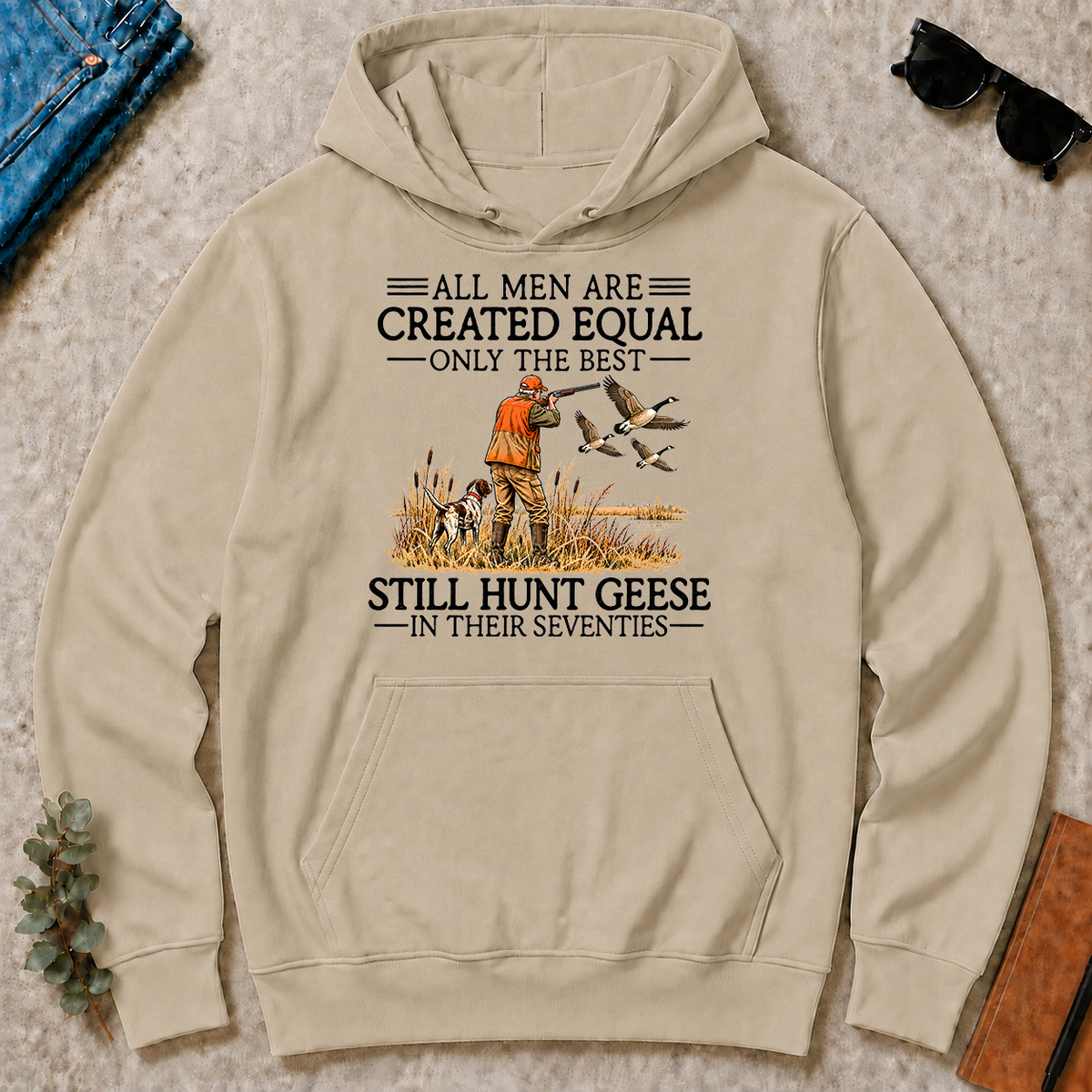 All Men Are Created Equal Geese Hunting 70s - sand - HS2D-Sand