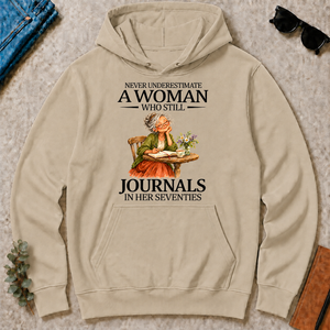 Funny A Woman Still Journals In Her Seventies - sand - HS2D-Sand