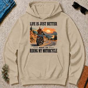 Life Is Just Better When I'm Riding My Motorcycle - sand - HS2D-Sand