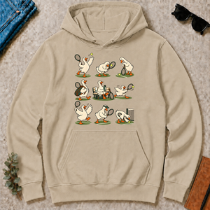 Funny Ducks Playing Tennis - sand - HS2D-Sand