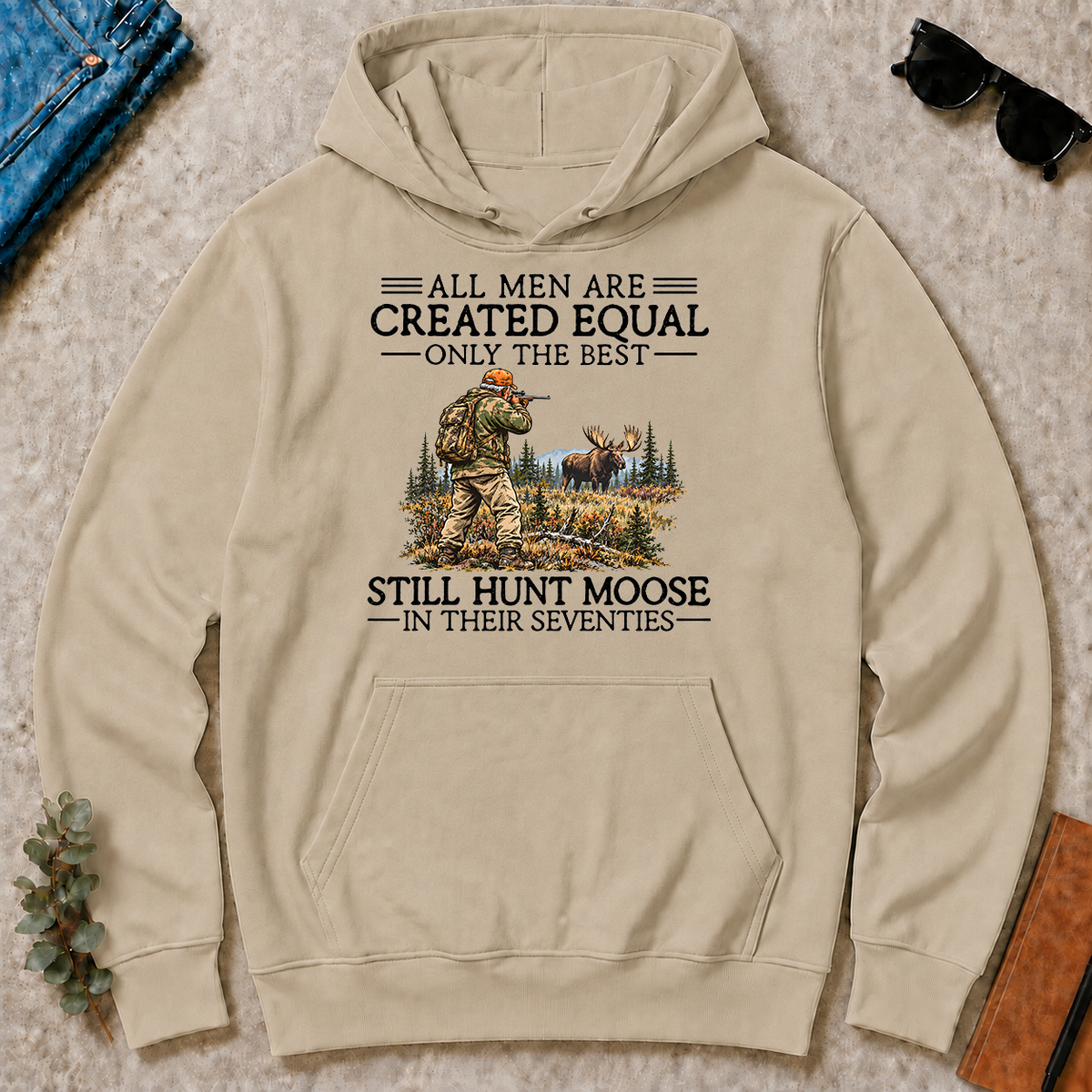 All Men Are Created Equal Moose Hunting 70s - sand - HS2D-Sand