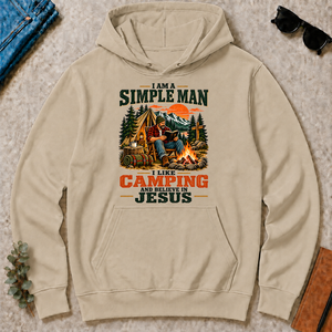 I Like Camping And Believe In Jesus - sand - HS2D-Sand