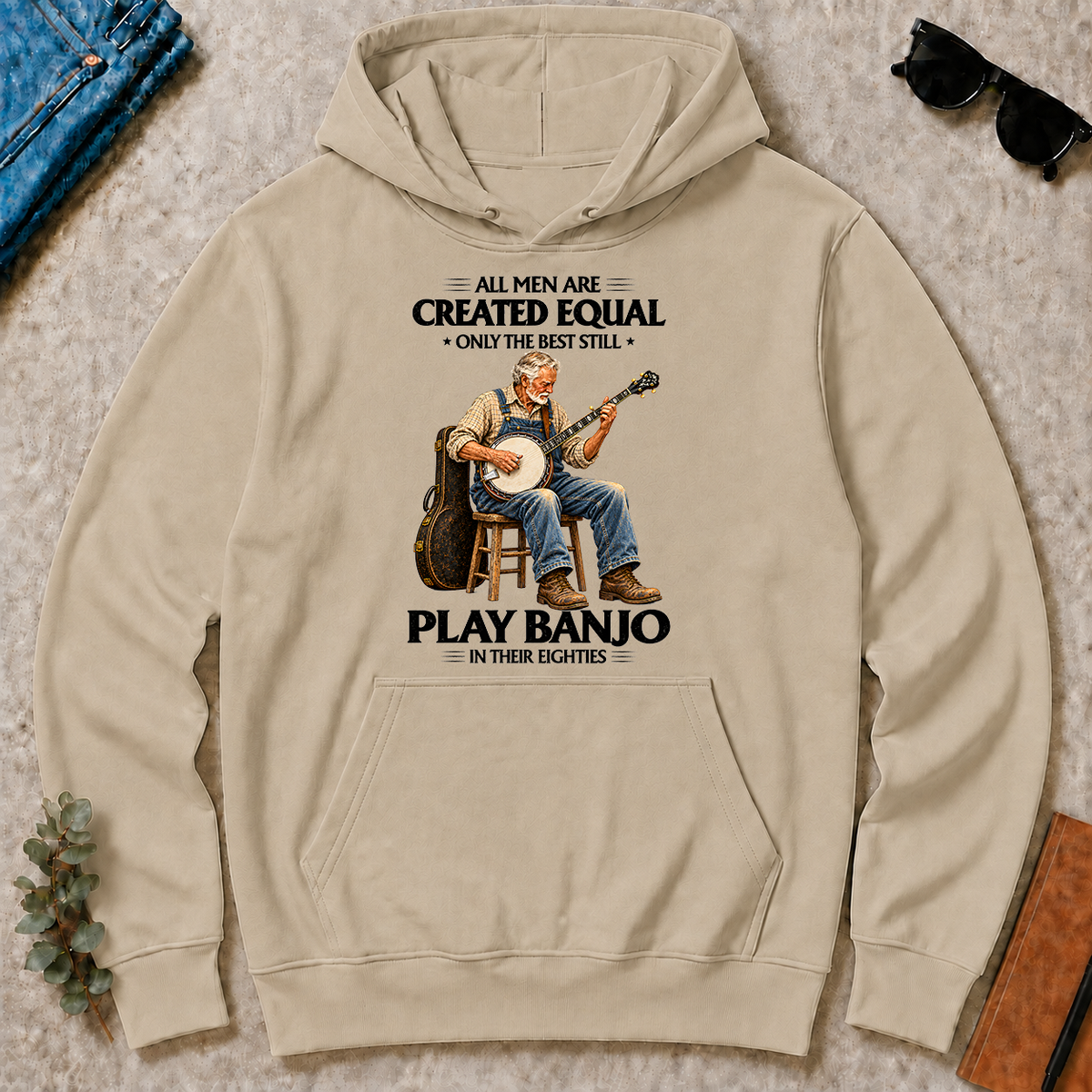 Best Banjo Players in Their Eighties - sand - HS2D-Sand