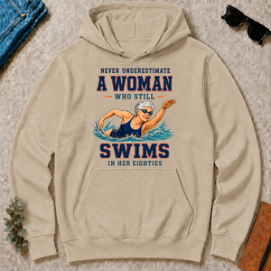 Never Underestimate A Woman Still Swims In Her 80s - sand - HS2D-Sand