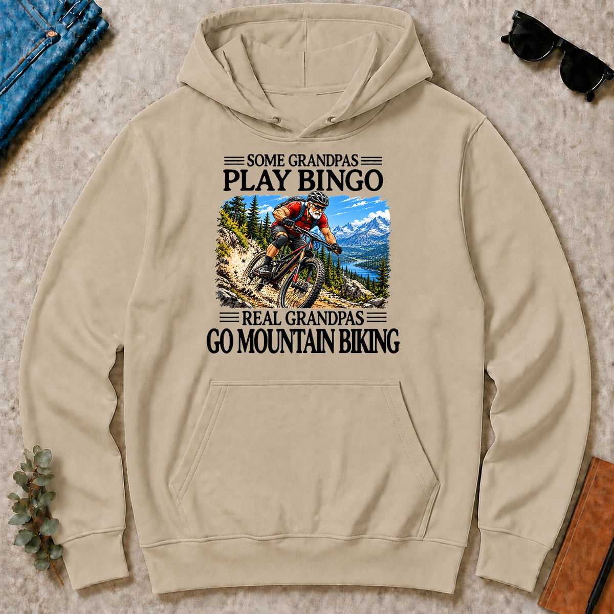 Some Grandpas Play Bingo Real Grandpas Go Mountain Biking - sand - HS2D-Sand