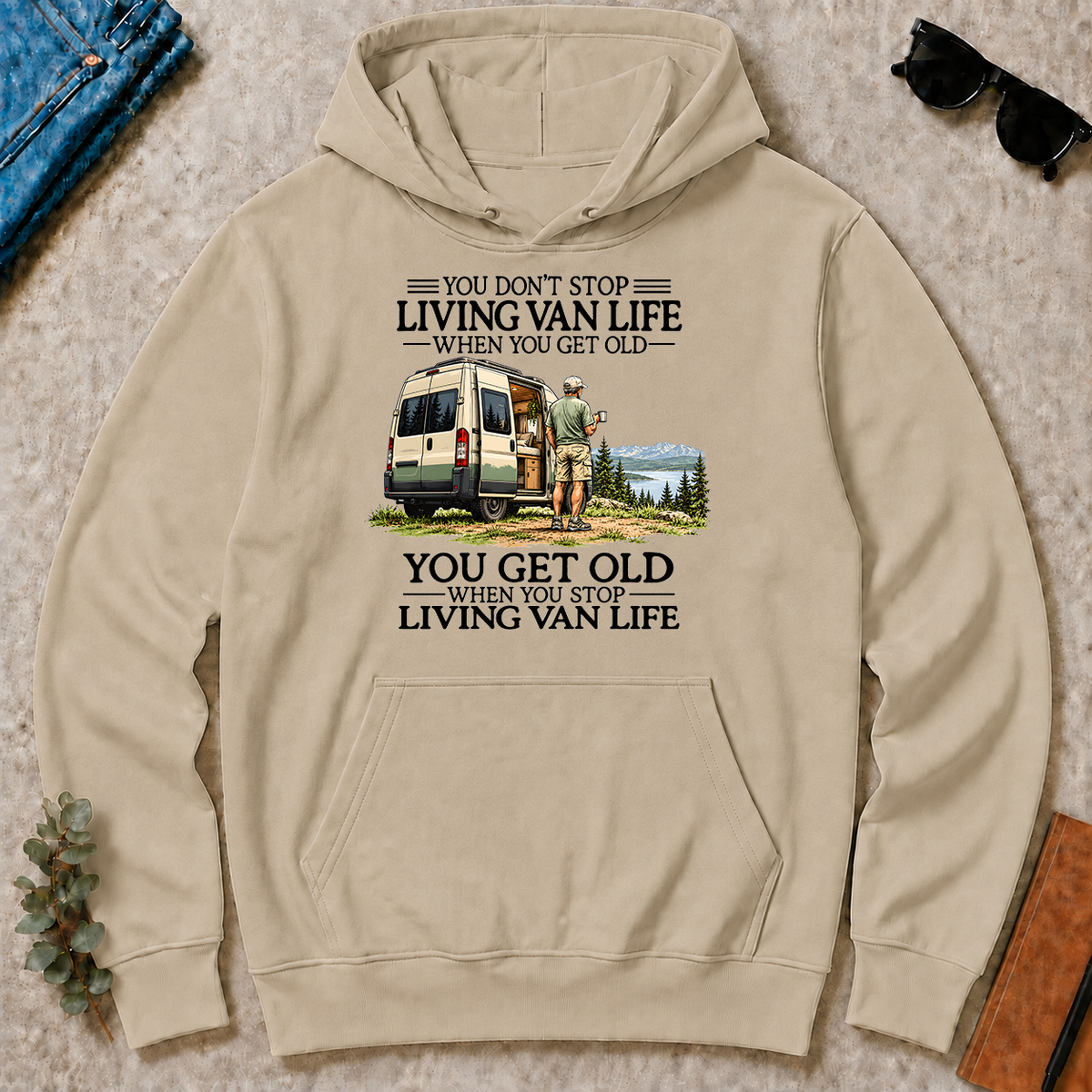 Don't Stop Living Van Life - sand - HS2D-Sand
