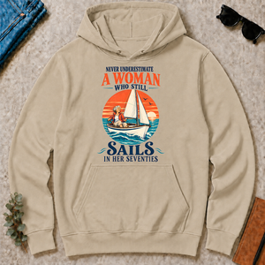 Never Underestimate A Woman Still Sails - sand - HS2D-Sand