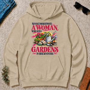 A Woman Still Gardens In Her Seventies - sand - HS2D-Sand