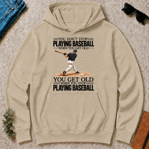 Vintage You Get Old When You Stop Playing Baseball - sand - HS2D-Sand