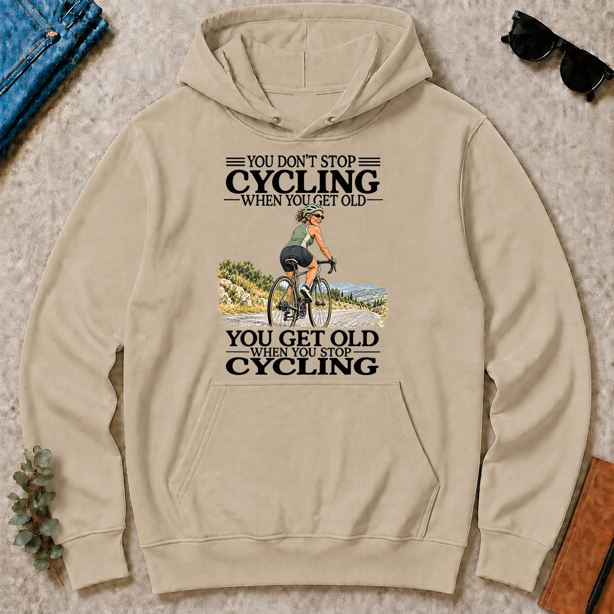 Don't Stop Cycling - sand - HS2D-Sand
