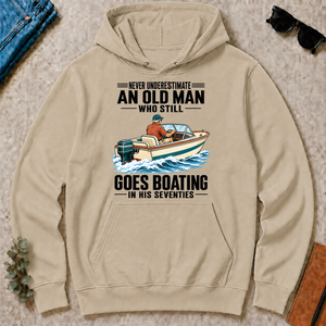 An Old Man Still Goes Boating In His 70s - sand - HS2D-Sand
