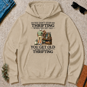 Don't Stop Thrifting Vintage Art - sand - HS2D-Sand