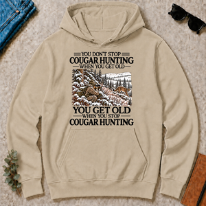 Don't Stop Mountain Lion Hunting Snow - sand - HS2D-Sand