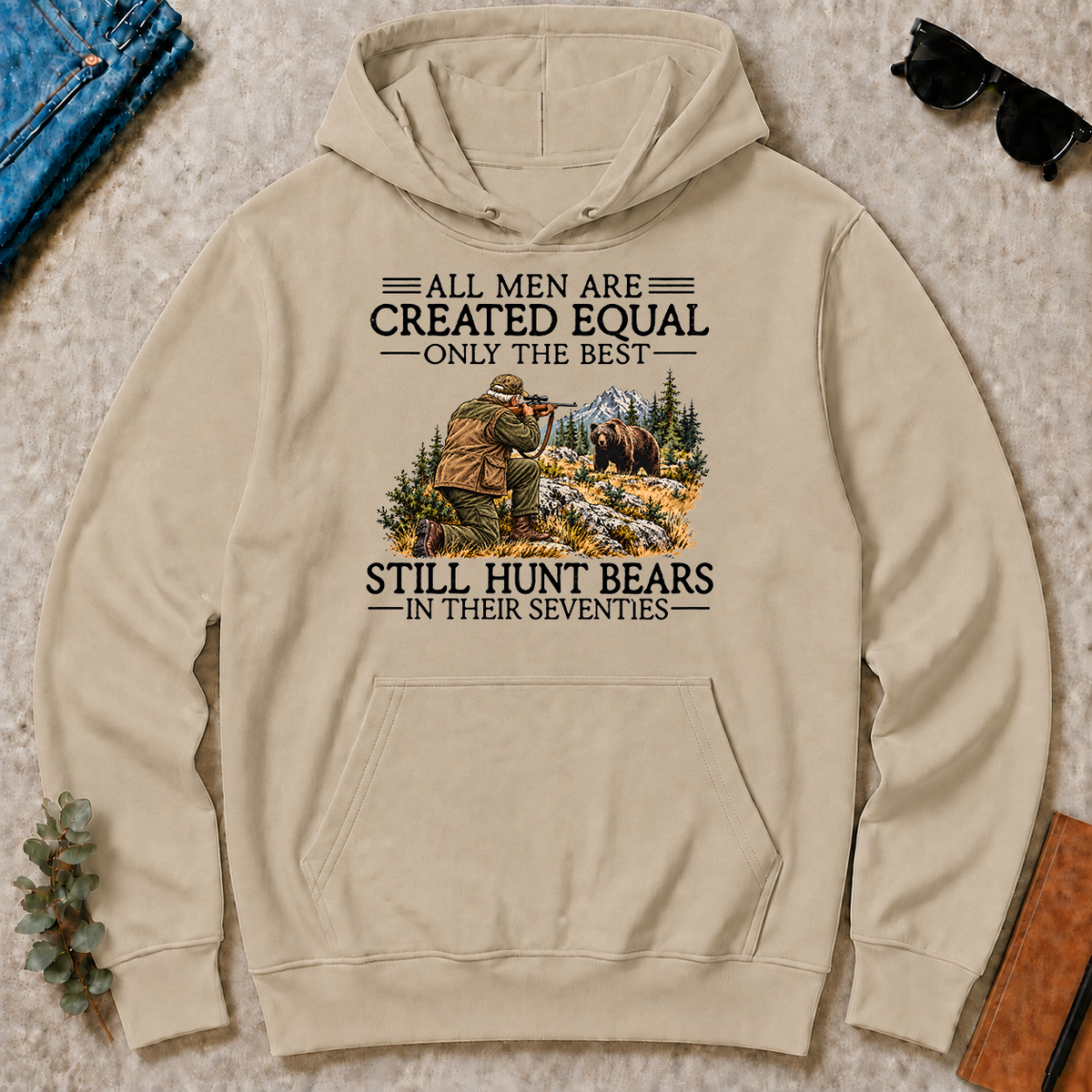 All Men Are Created Equal Deer Hunting 70s - sand - HS2D-Sand