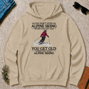Don't Stop Alpine Skiing Woman - sand - HS2D-Sand