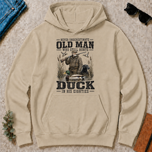 Old Man Hunting Duck In His Eighties - sand - HS2D-Sand