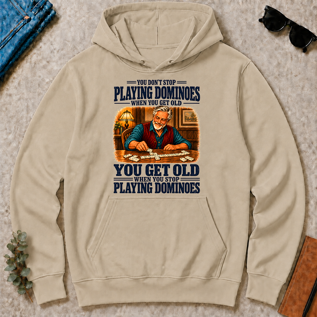 You Get Old When You Stop Playing Dominoes - sand - HS2D-Sand