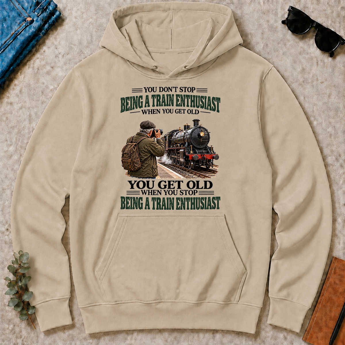 Being A Train Enthusiast You Get Old When You Stop - sand - HS2D-Sand