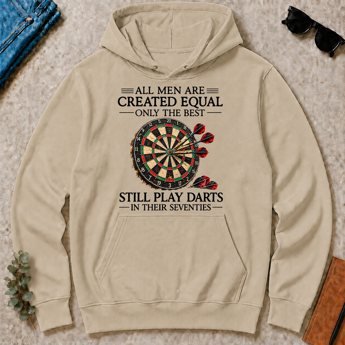 Still Play Darts In 70s - sand - HS2D-Sand