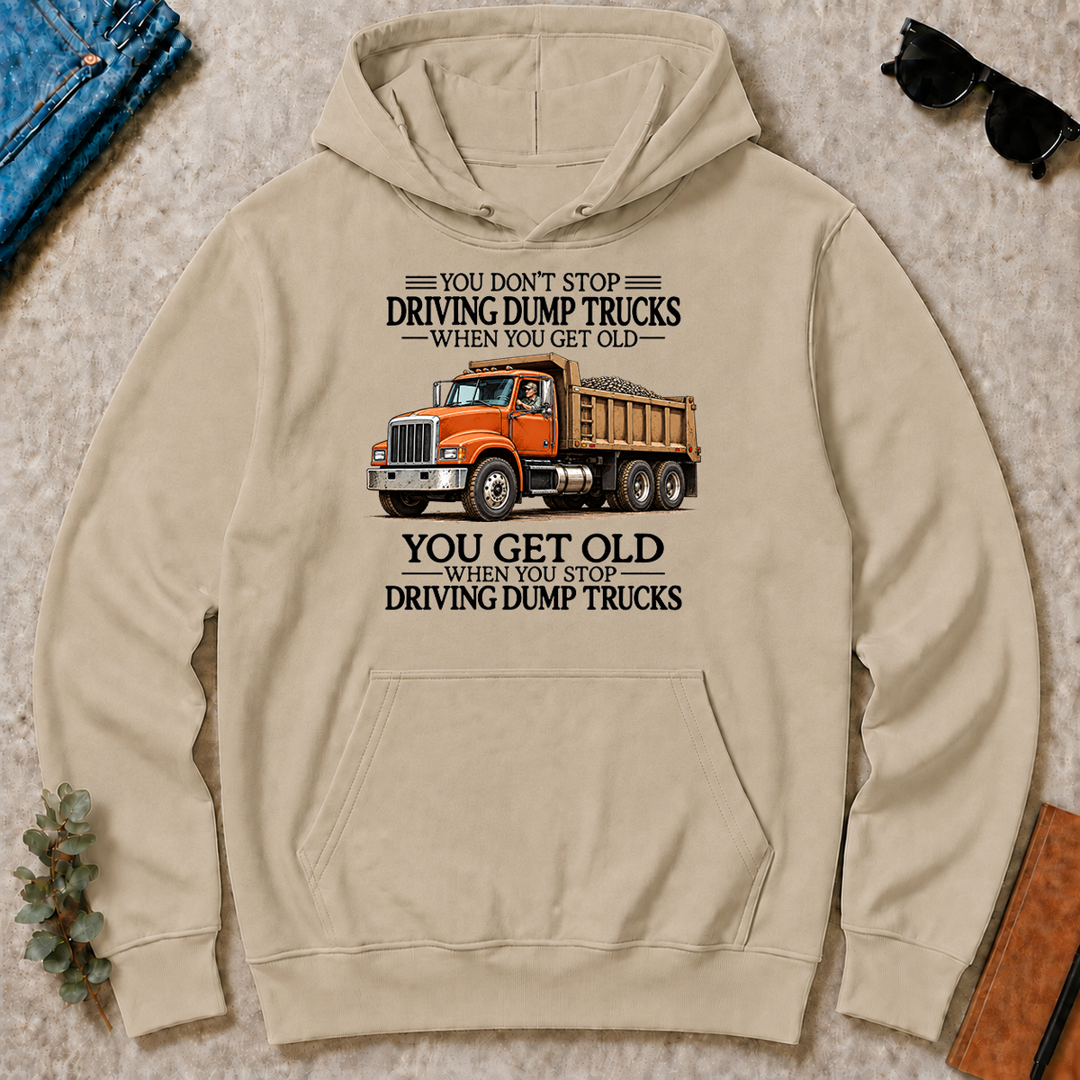 Don't Stop Driving Dump Trucks - sand - HS2D-Sand