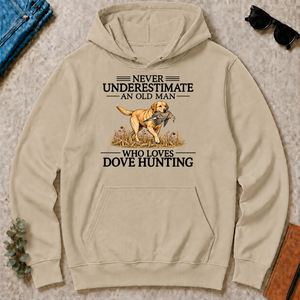 Never Underestimate An Old Man Who Loves Dove Hunting Art - sand - HS2D-Sand