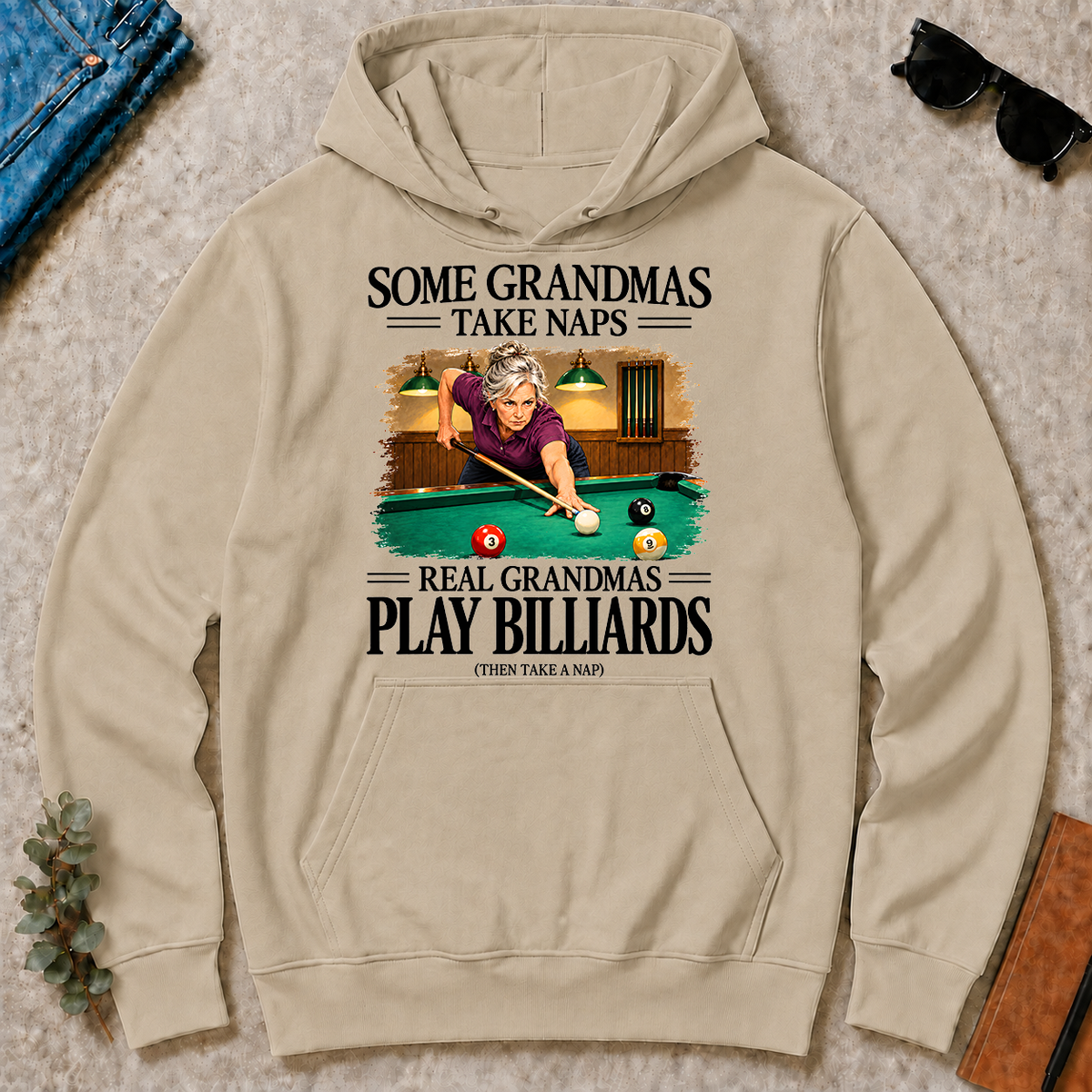 Real Grandmas Play Billards - sand - HS2D-Sand