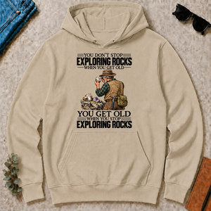 Vintage You Get Old When You Stop Exploring Rocks - sand - HS2D-Sand