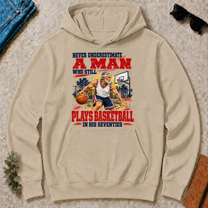 A Man Still Plays Basketball In His 70s - sand - HS2D-Sand