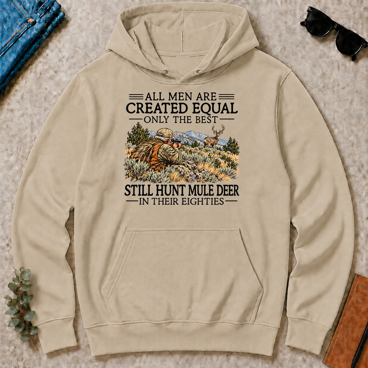 All Men Are Created Equal Mule Deer Hunting 80s - sand - HS2D-Sand