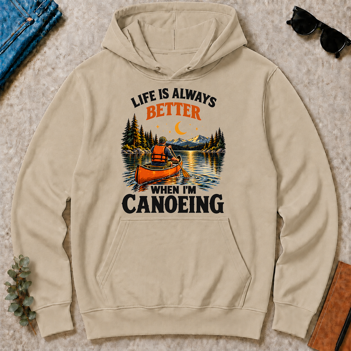 Retro Life Is Always Better When I Am Canoeing - sand - HS2D-Sand