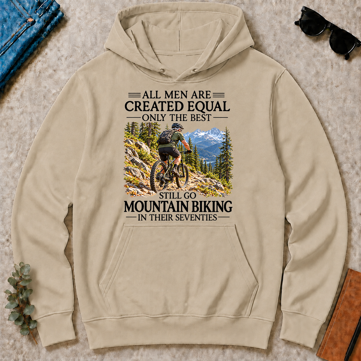 All Men Are Created Equal Only The Best Still Go Mountain Biking In Their 70s - sand - HS2D-Sand