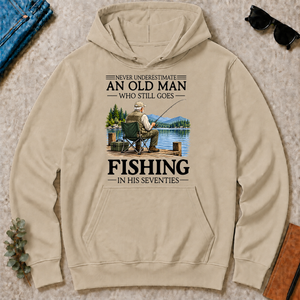 An Old Man Who Still Goes Fishing In His Seventies - sand - HS2D-Sand