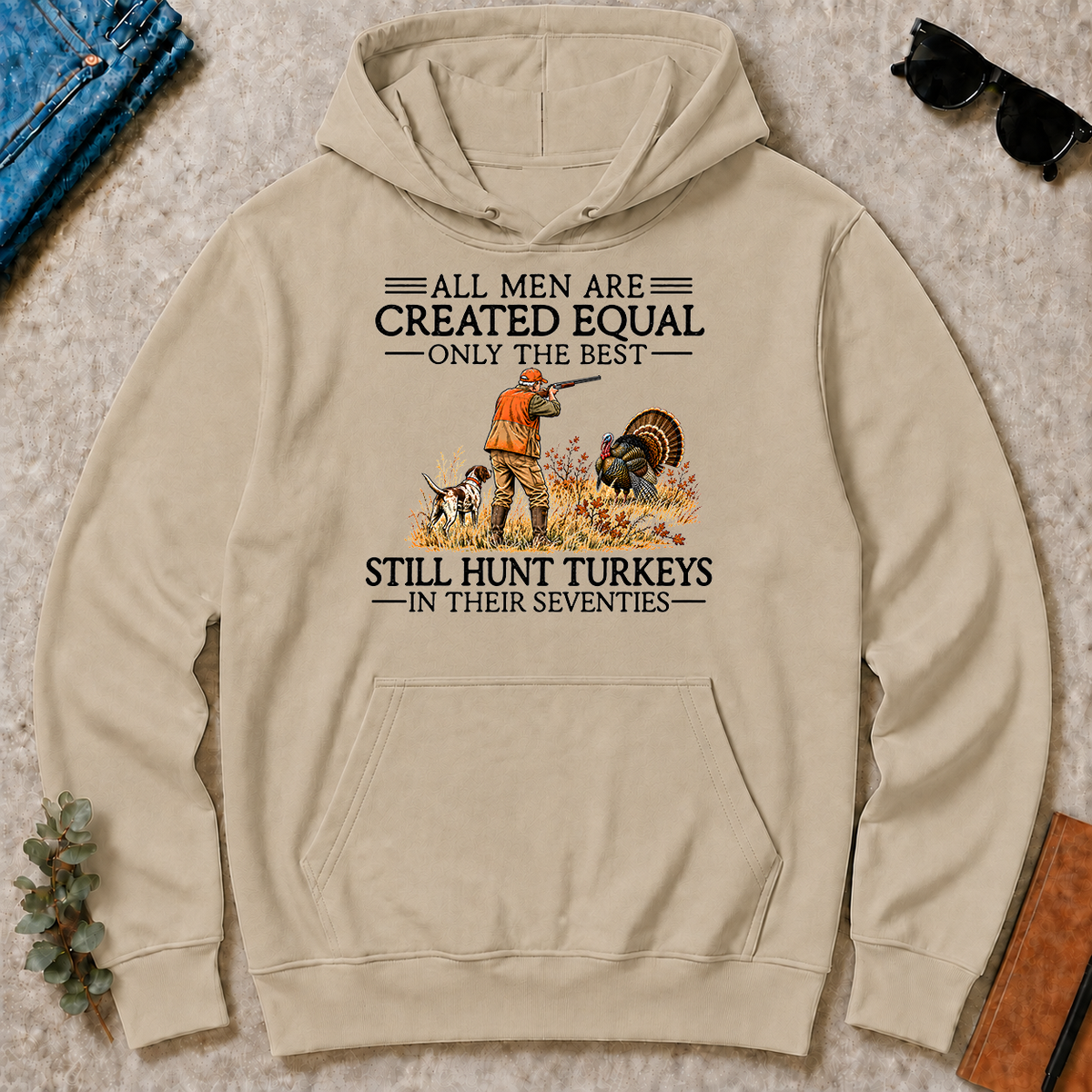 All Men Are Created Equal Turkeys Hunting 70s - sand - HS2D-Sand