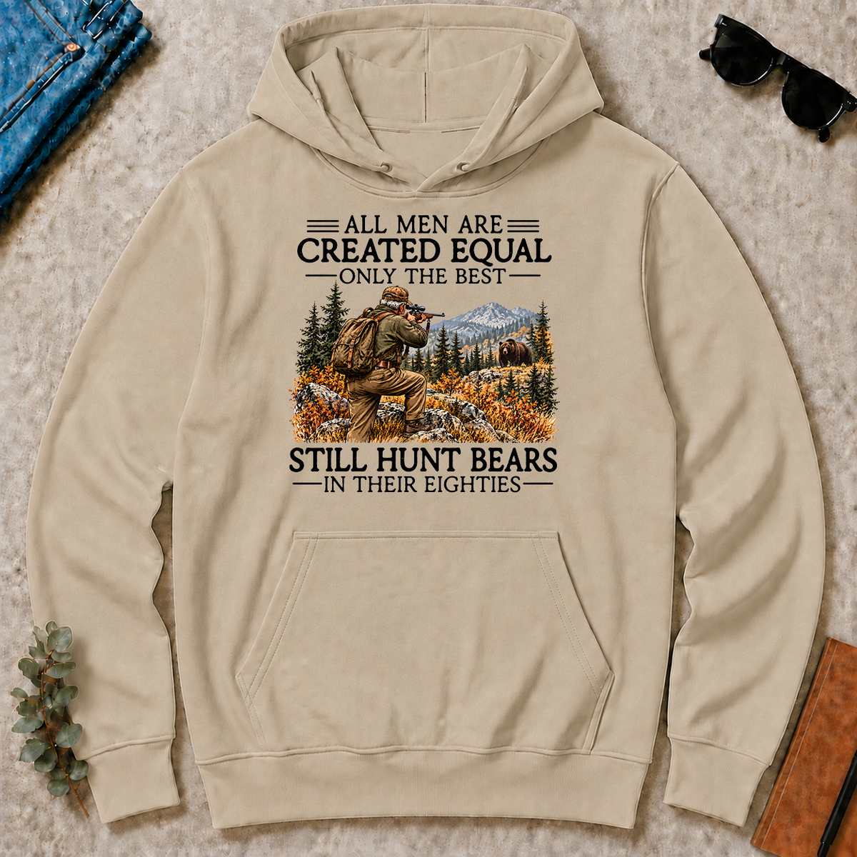 All Men Are Created Equal Bear Hunting 80s - sand - HS2D-Sand
