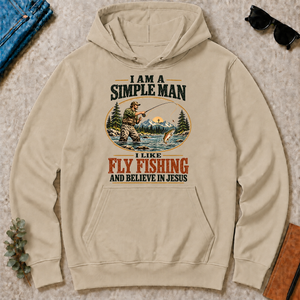 I Like Fly Fishing And Believe In Jesus - sand - HS2D-Sand