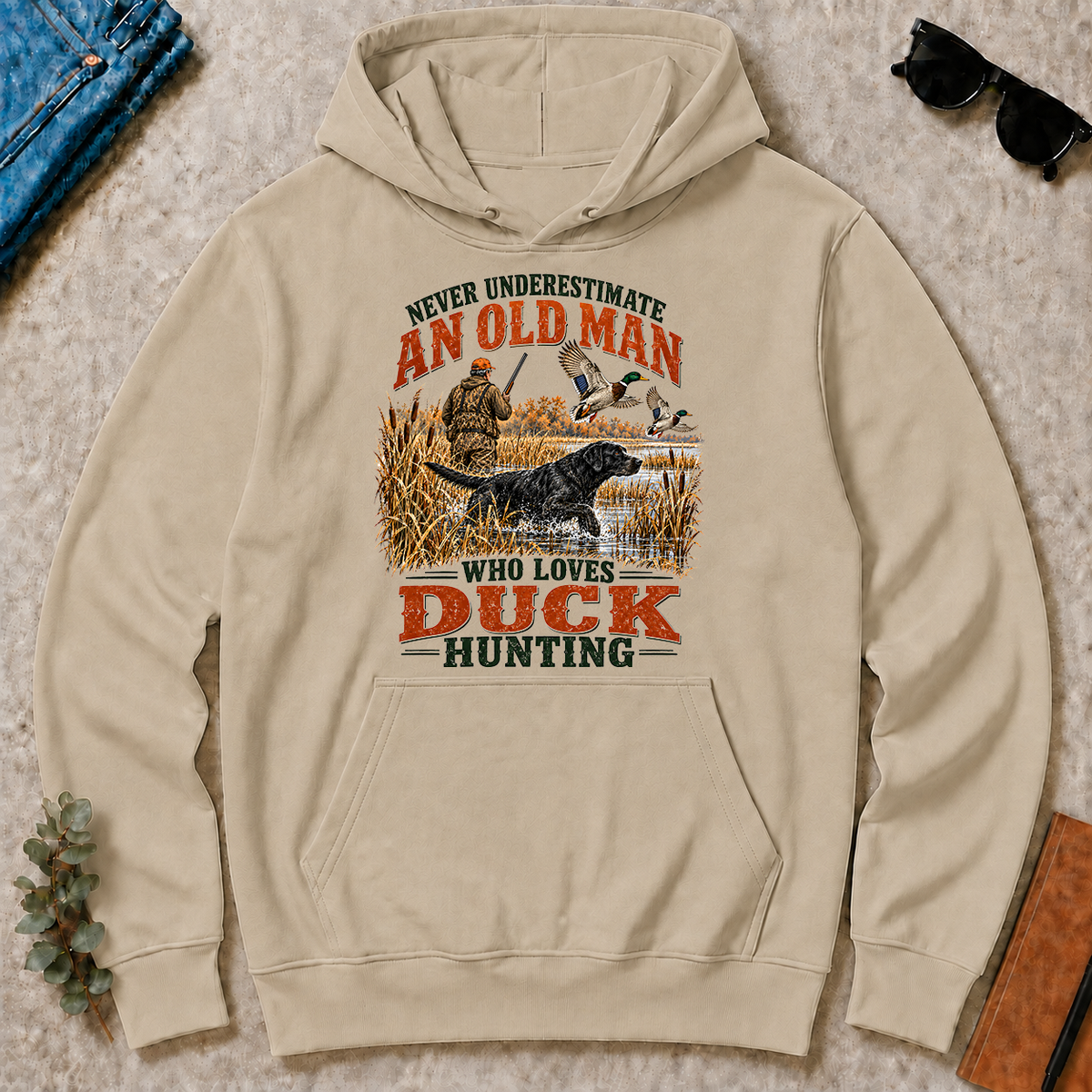 An Old Man Loves Duck Hunting - sand - HS2D-Sand