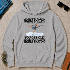 Don't Stop Figure Skating - sport-grey - HS2D-SportGrey