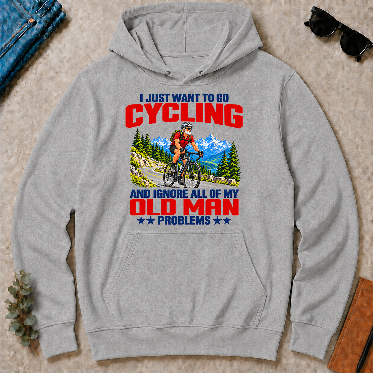 I Just Want To Go Cycling - sport-grey - HS2D-SportGrey