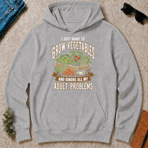 Vintage I Just Want To Grow Vegetables - sport-grey - HS2D-SportGrey