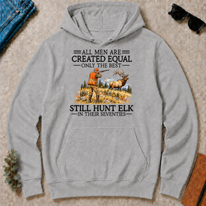 All Men Are Created Equal Elk Hunting 70s - sport-grey - HS2D-SportGrey