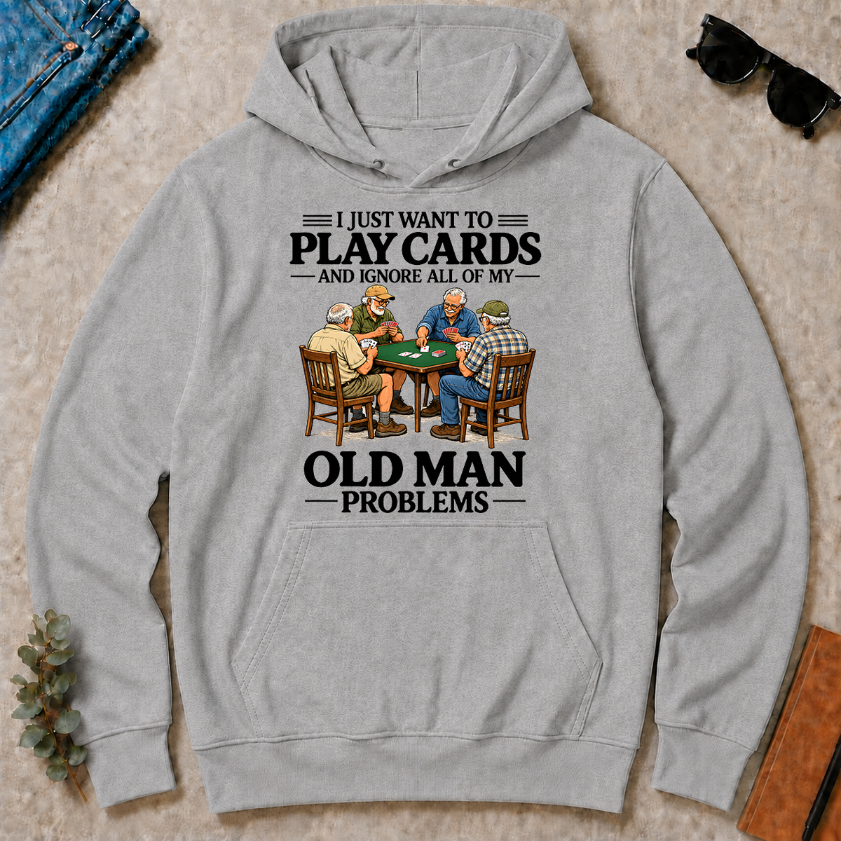 I Just Want To Play Cards - sport-grey - HS2D-SportGrey