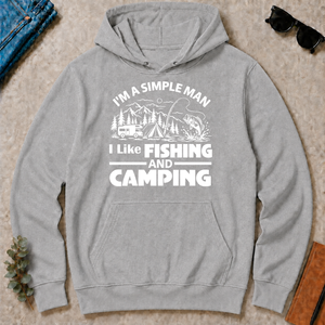 I Like Fishing And Camping - sport-grey - HS2D-SportGrey