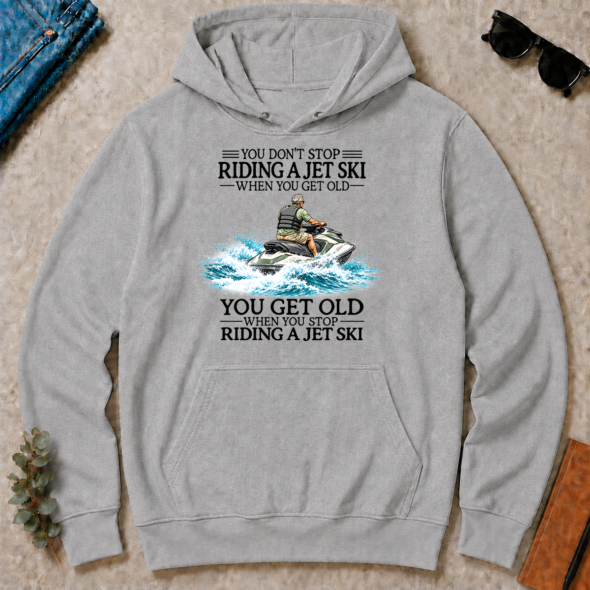 Don't Stop Riding Jet Ski - sport-grey - HS2D-SportGrey