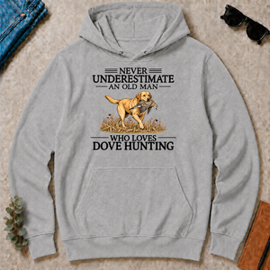 Never Underestimate An Old Man Who Loves Dove Hunting Art - sport-grey - HS2D-SportGrey