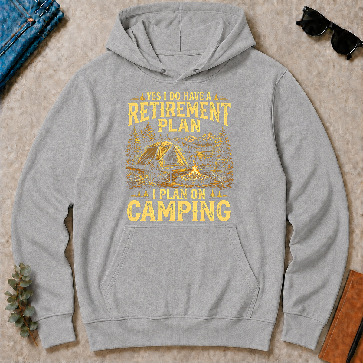 I Do Have A Retirement Plan I Plan On Camping - sport-grey - HS2D-SportGrey