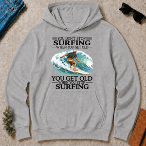 Don't Stop Surfing Vintage Art - sport-grey - HS2D-SportGrey